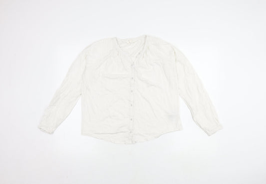 Marks and Spencer White Women's Blouse, Size 10