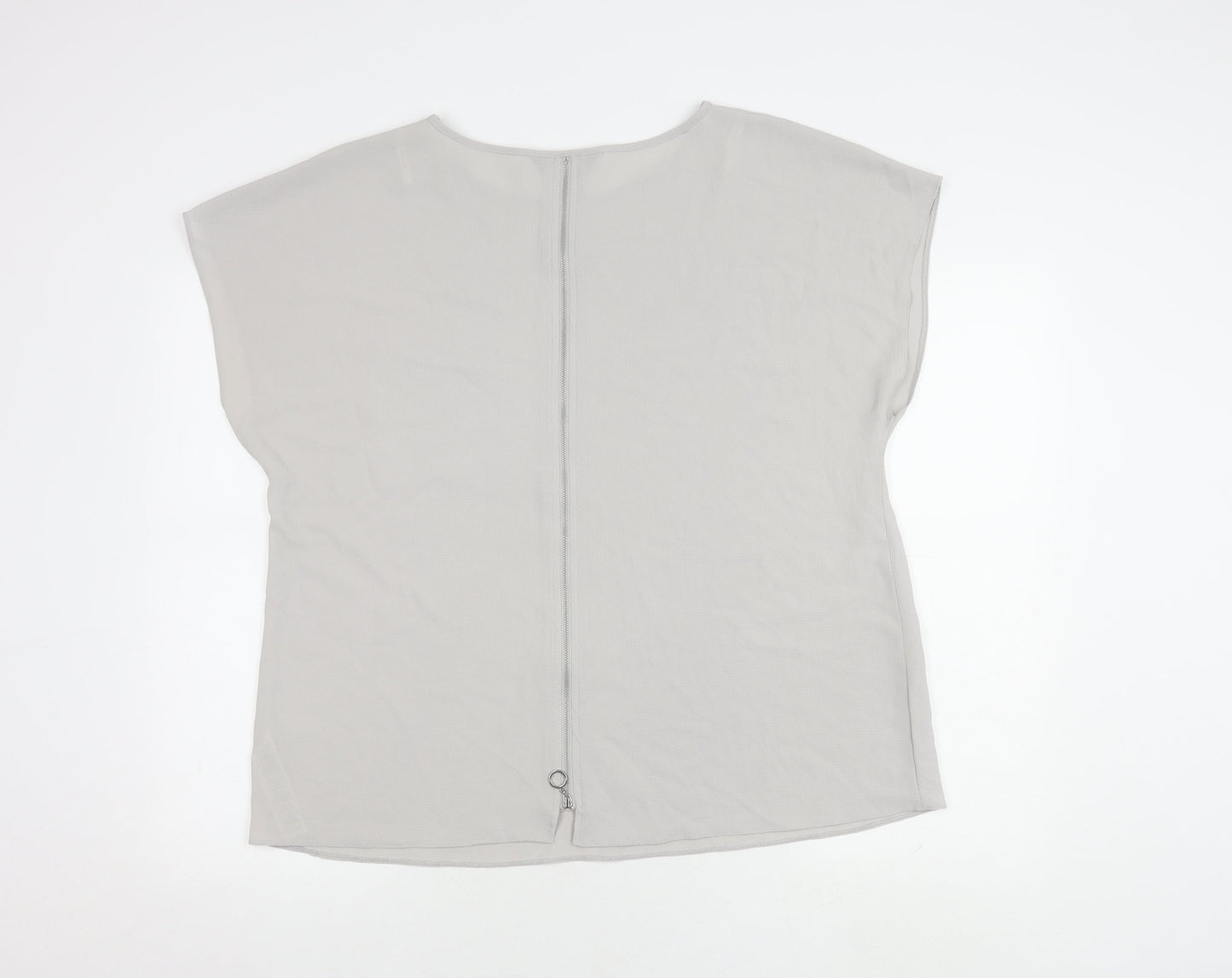 Dorothy Perkins Women's Grey Sleeveless Basic Top Size 18