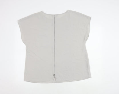 Dorothy Perkins Women's Grey Sleeveless Basic Top Size 18
