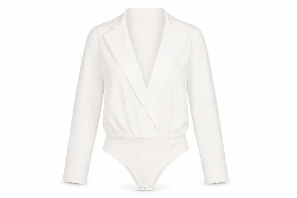 Zara Women's White Wrap Blouse Size 8