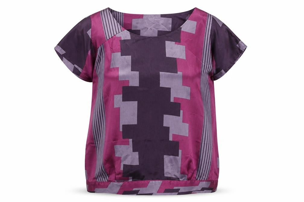 Next Women's Multicoloured Geometric Top Size 12