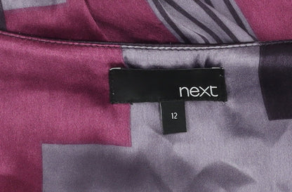 Next Women's Multicoloured Geometric Top Size 12