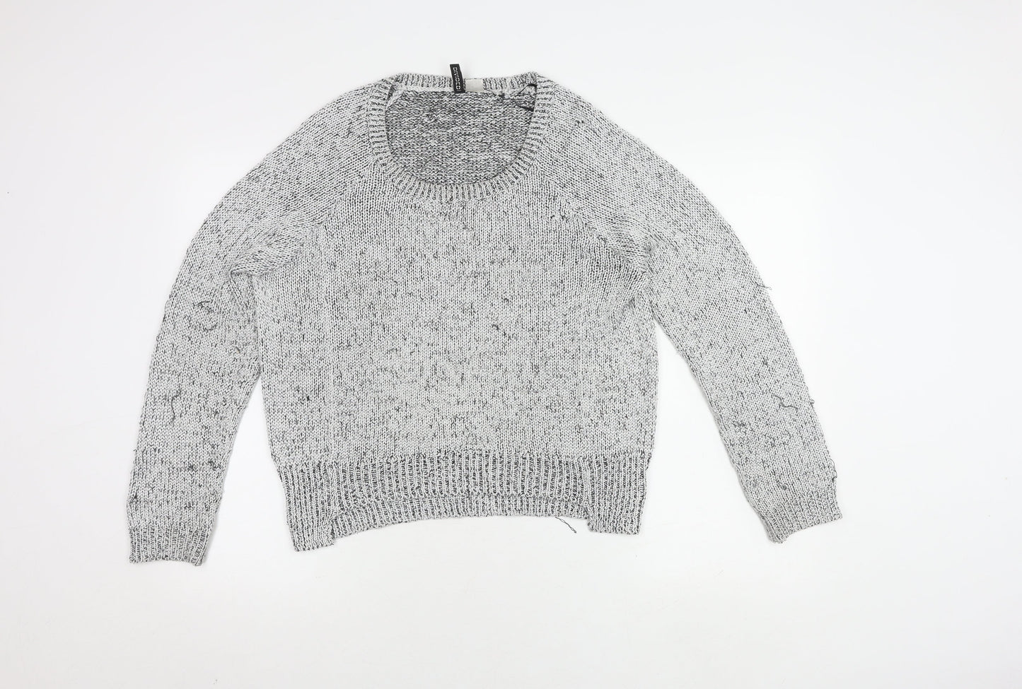 H&M Women's Black Knit Pullover Jumper Size M