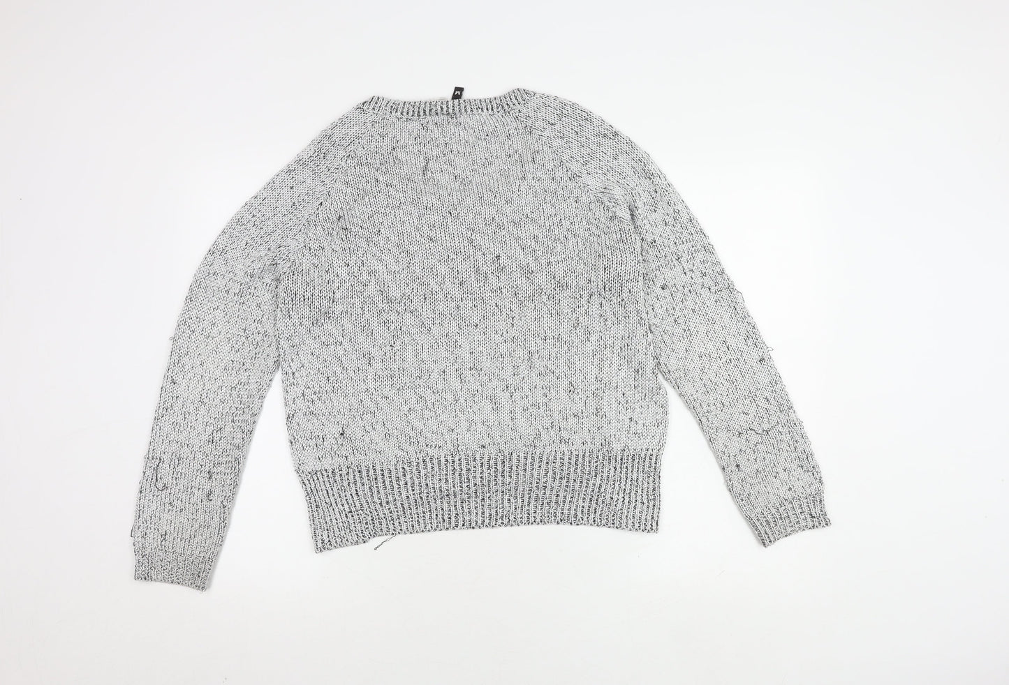 H&M Women's Black Knit Pullover Jumper Size M
