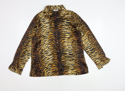 Marks & Spencer Women's Animal Print Button-Up, Size 12