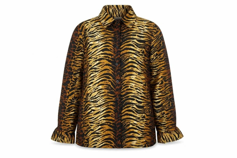 Marks & Spencer Women's Animal Print Button-Up, Size 12