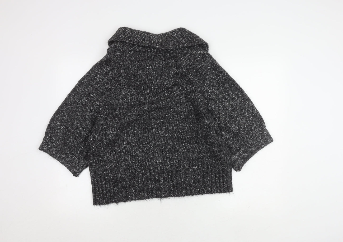 Stephen Y Women's Grey Collared Cardigan L/XL