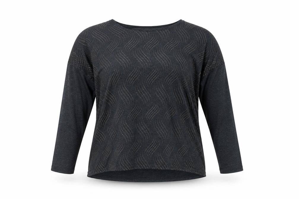 Misumi Women's Black Dolman Sleeve Jersey Top S