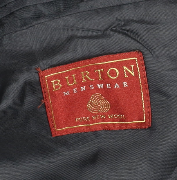 Burton Mens Blue Wool Blazer 38S