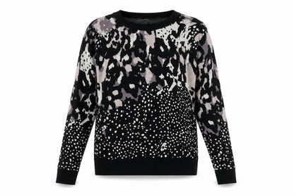 Next Women's Black Animal Print Jumper Size 10