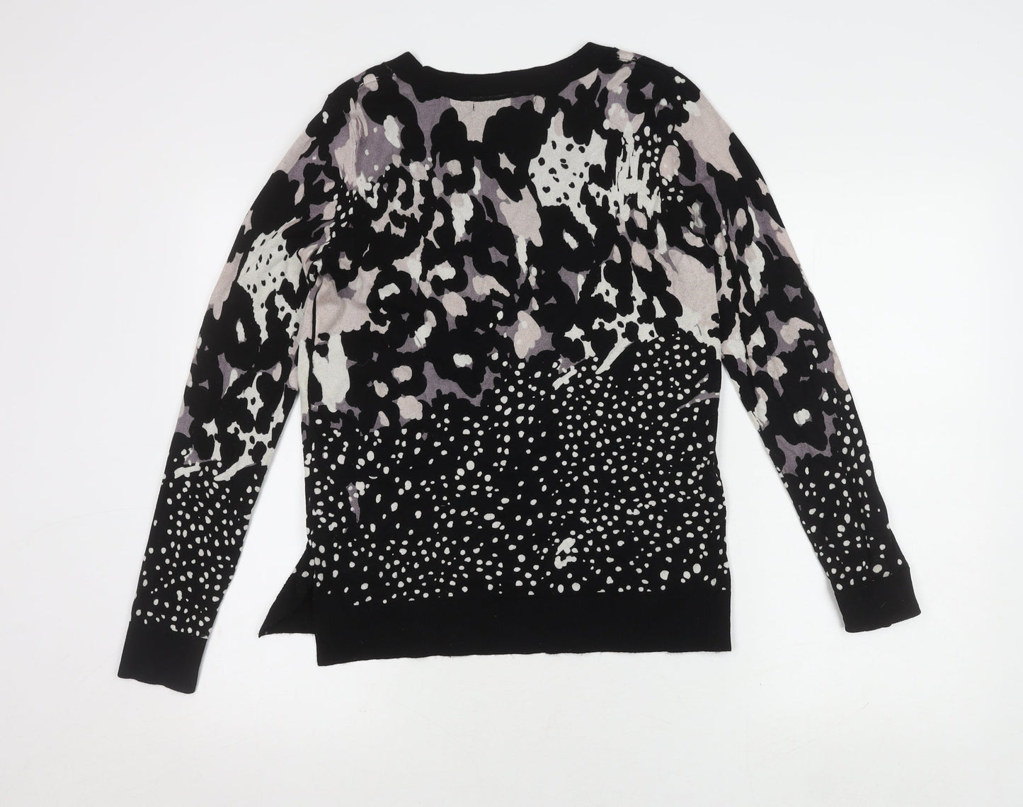 Next Women's Black Animal Print Jumper Size 10