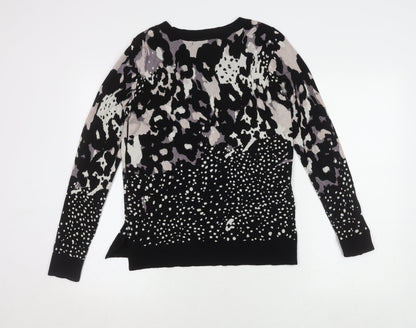 Next Women's Black Animal Print Jumper Size 10