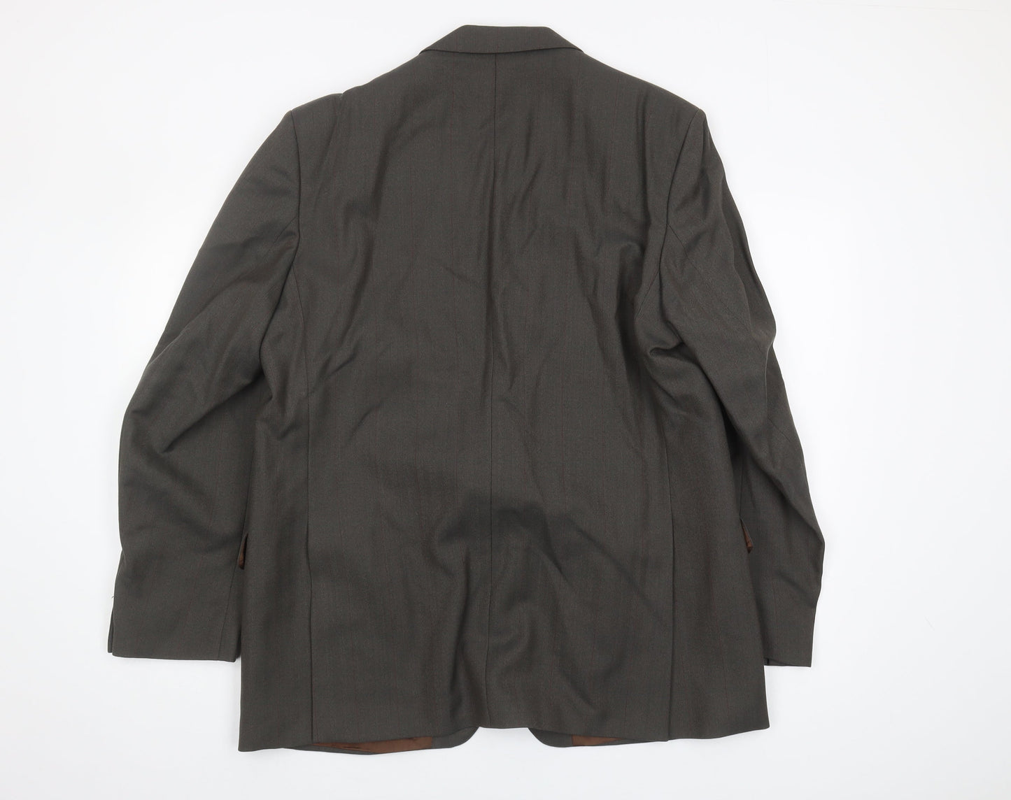 Magee Men's Brown Wool Blazer - Classic Fit, Size 45R