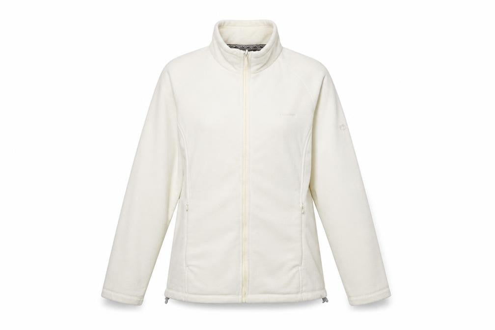 Craghoppers Women's White Fleece Jacket, Size 12