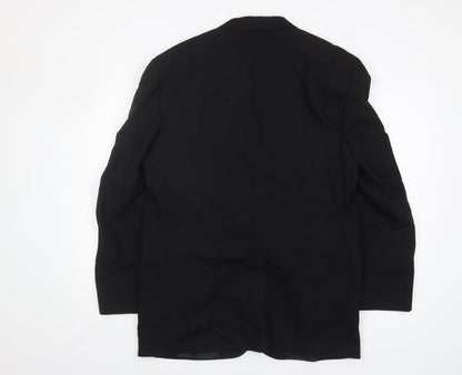 Pierre Cardin Men's Black Blazer 40R Classic Fit