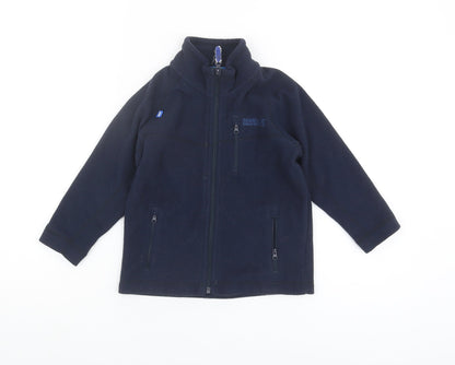 Additional front view of Regatta boys’ blue fleece jacket 3-4 years