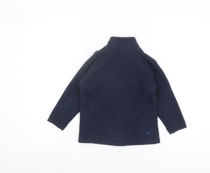 Back view of Regatta boys’ blue fleece jacket 3-4 years