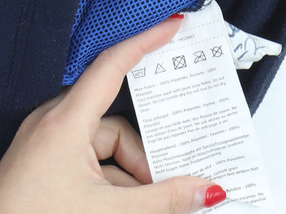Close-up detail of Regatta boys’ blue fleece jacket 3-4 years