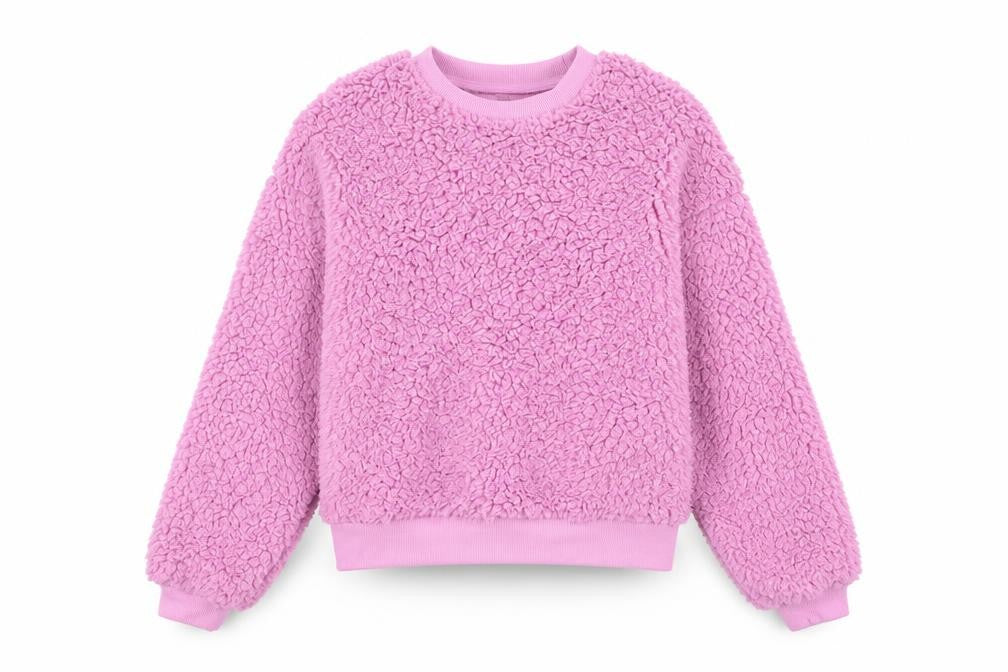 Brave Soul Women's Pink Fleece Pullover Sweatshirt S