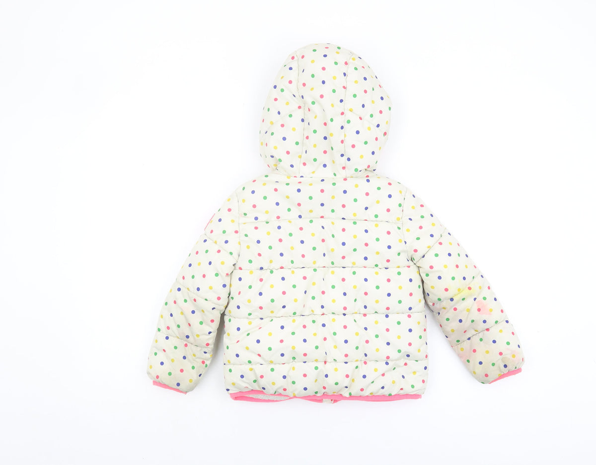 Gap Girls Multicoloured Hooded Puffer Jacket 5-6 Years