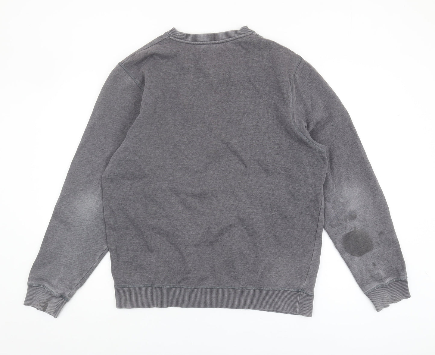 Billabong Men's Grey Logo Pullover Sweatshirt M