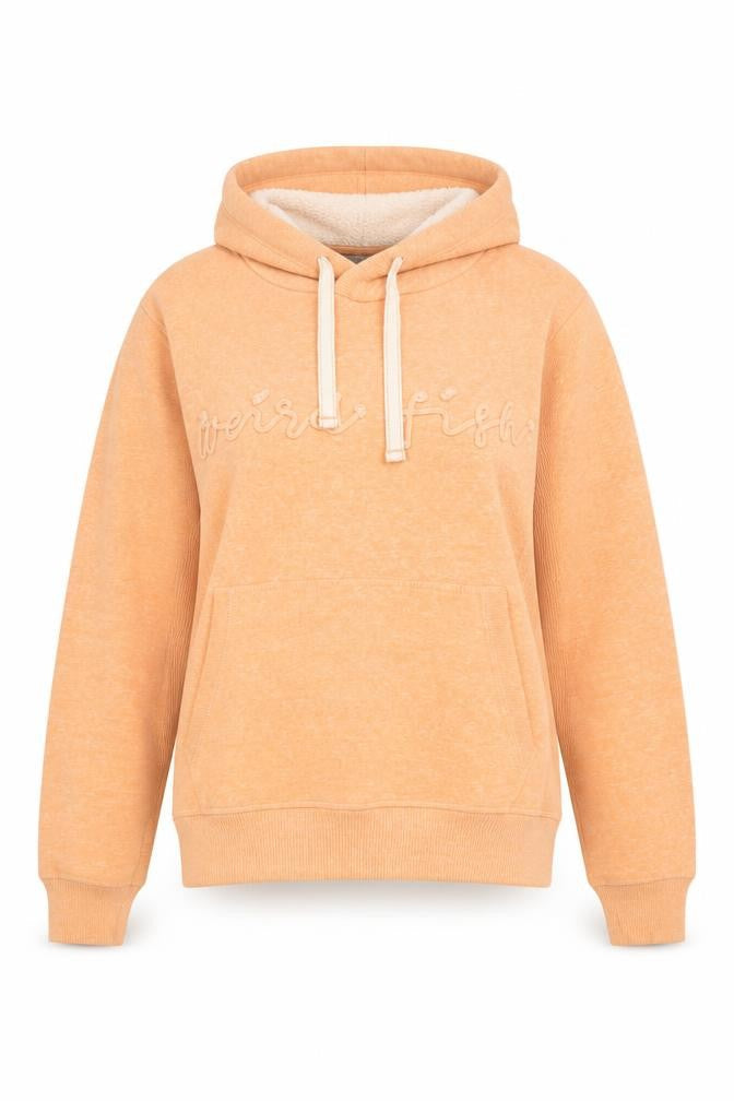Weird Fish Women's Orange Pullover Hoodie Size 14
