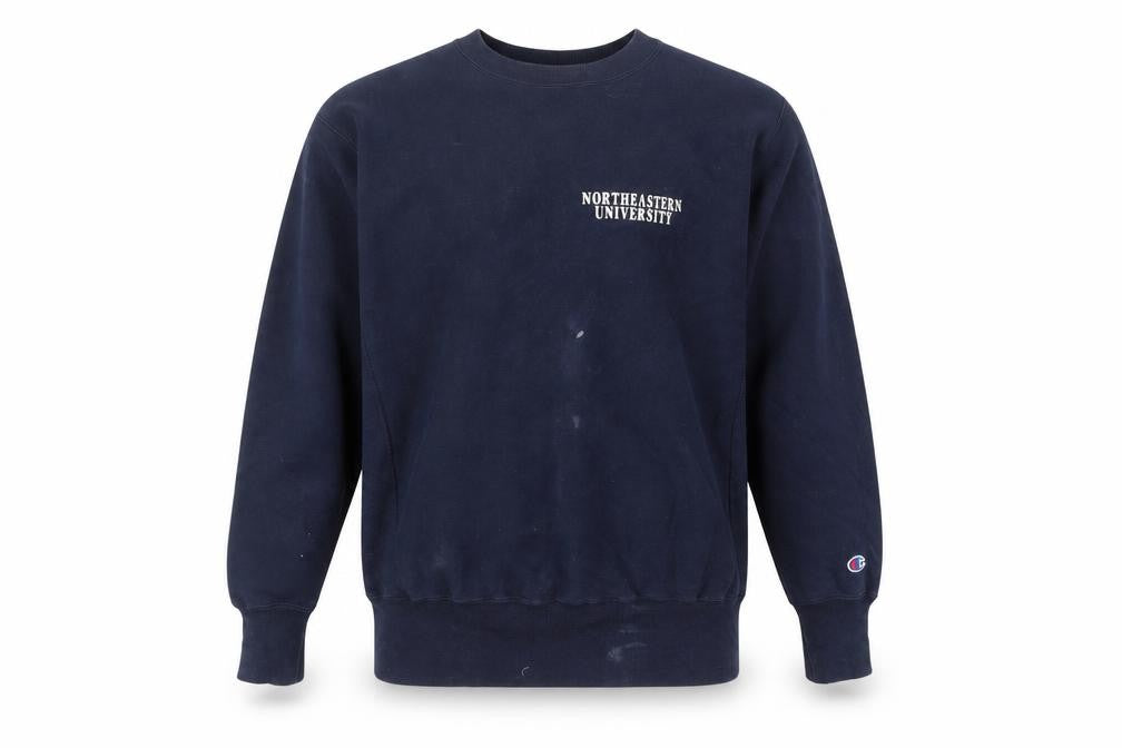 Champion Men's Large Blue Northeastern Sweatshirt