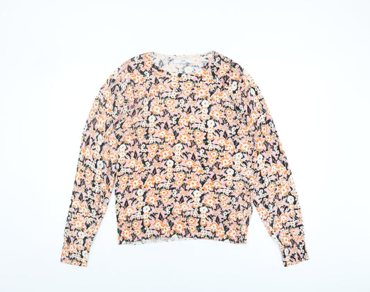 Next Women's Multicoloured Floral Knit Pullover Size M