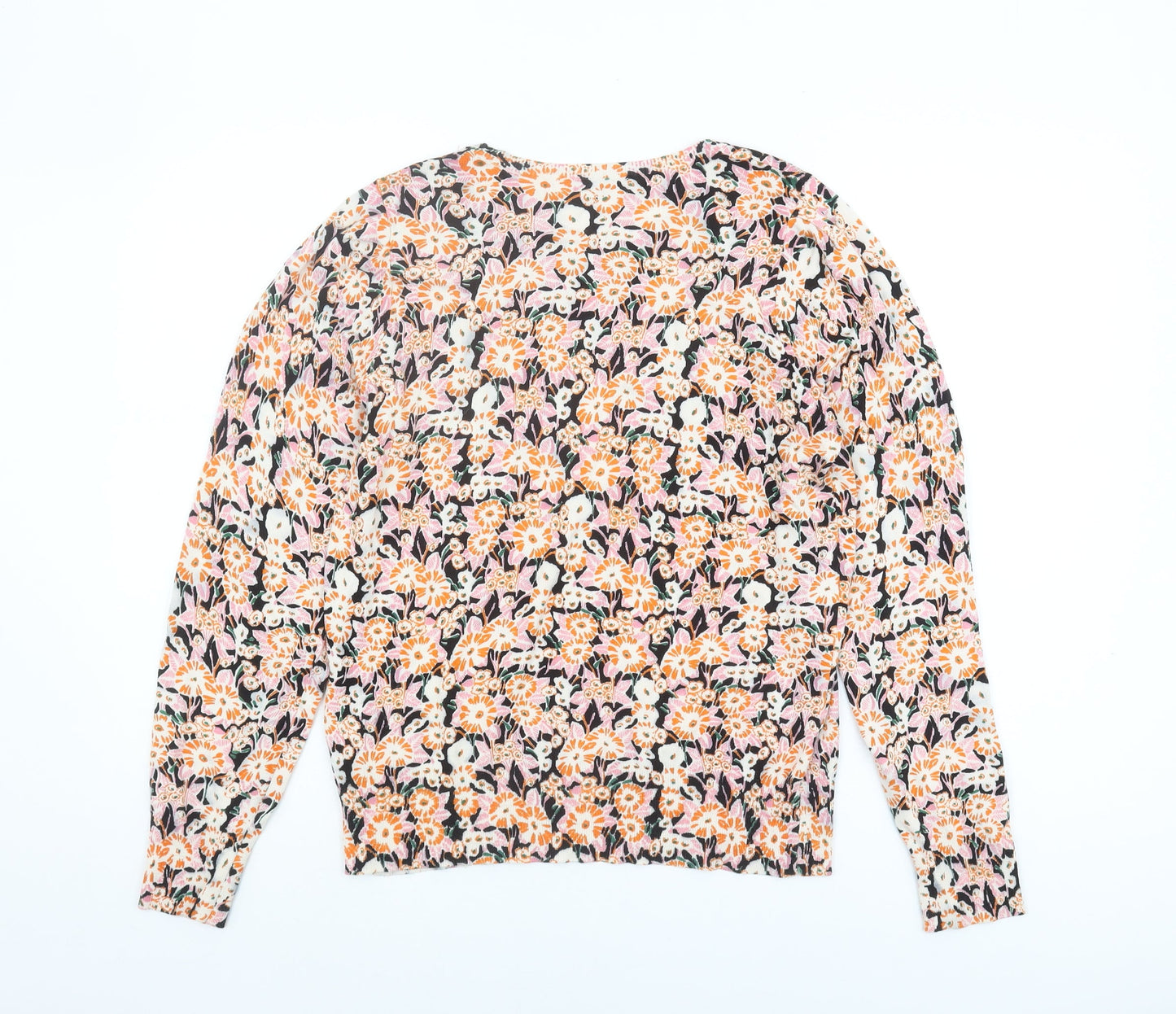 Next Women's Multicoloured Floral Knit Pullover Size M