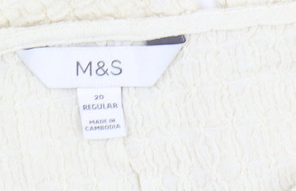 Marks & Spencer Women's Ivory Top Size 20