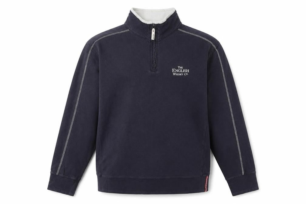 Front Row Men's Blue 1/4 Zip Sweatshirt XL