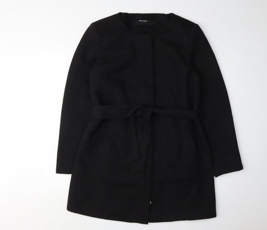 Vero Moda Women's Black Coat Large Belted