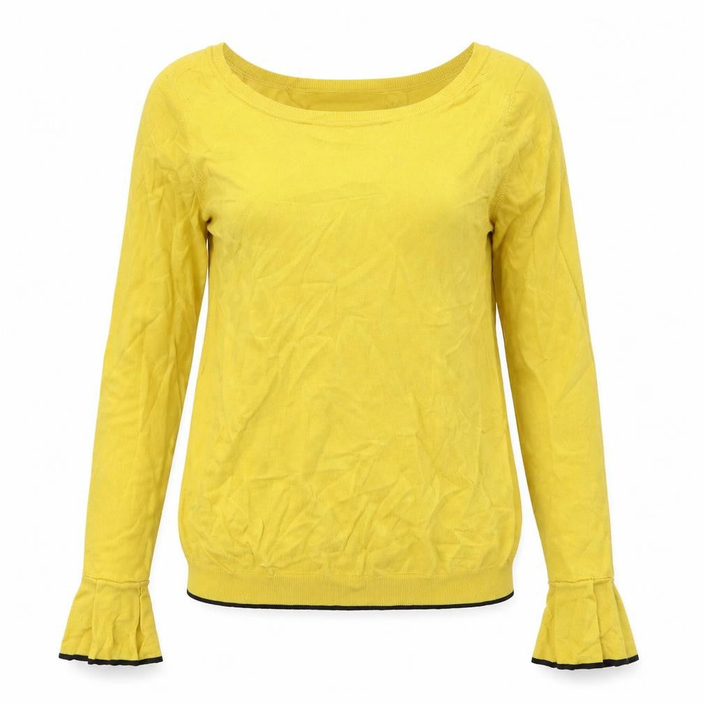 Vero Moda Women's Yellow Pullover Jumper, M, Boat Neck