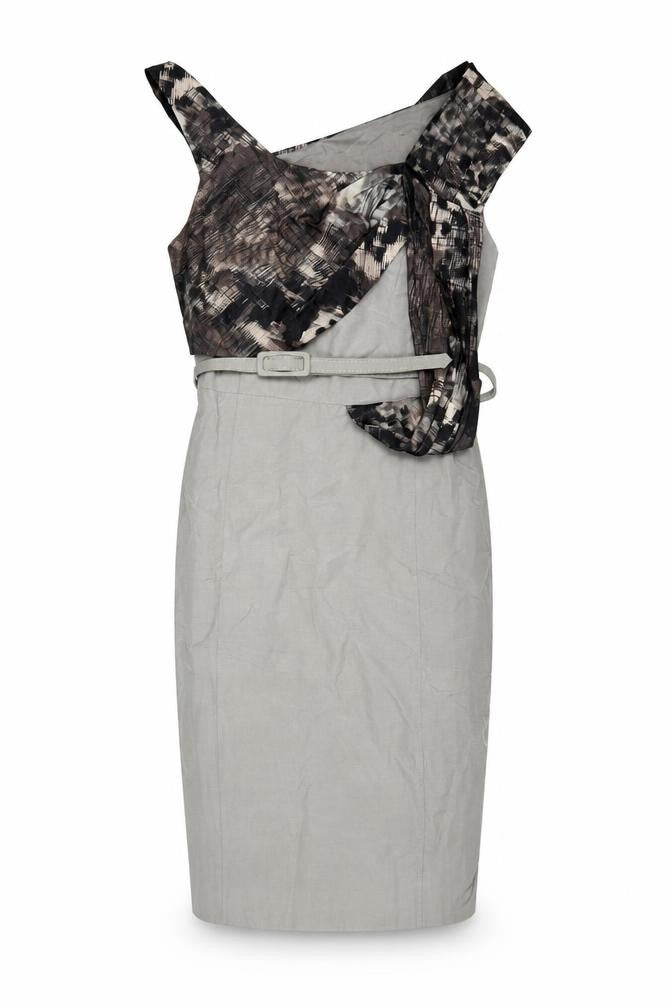 Ella Boo Women's Grey Asymmetric Dress Size 8