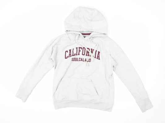 Soulcal & Co Women's White Hoodie, Size 12, Pullover