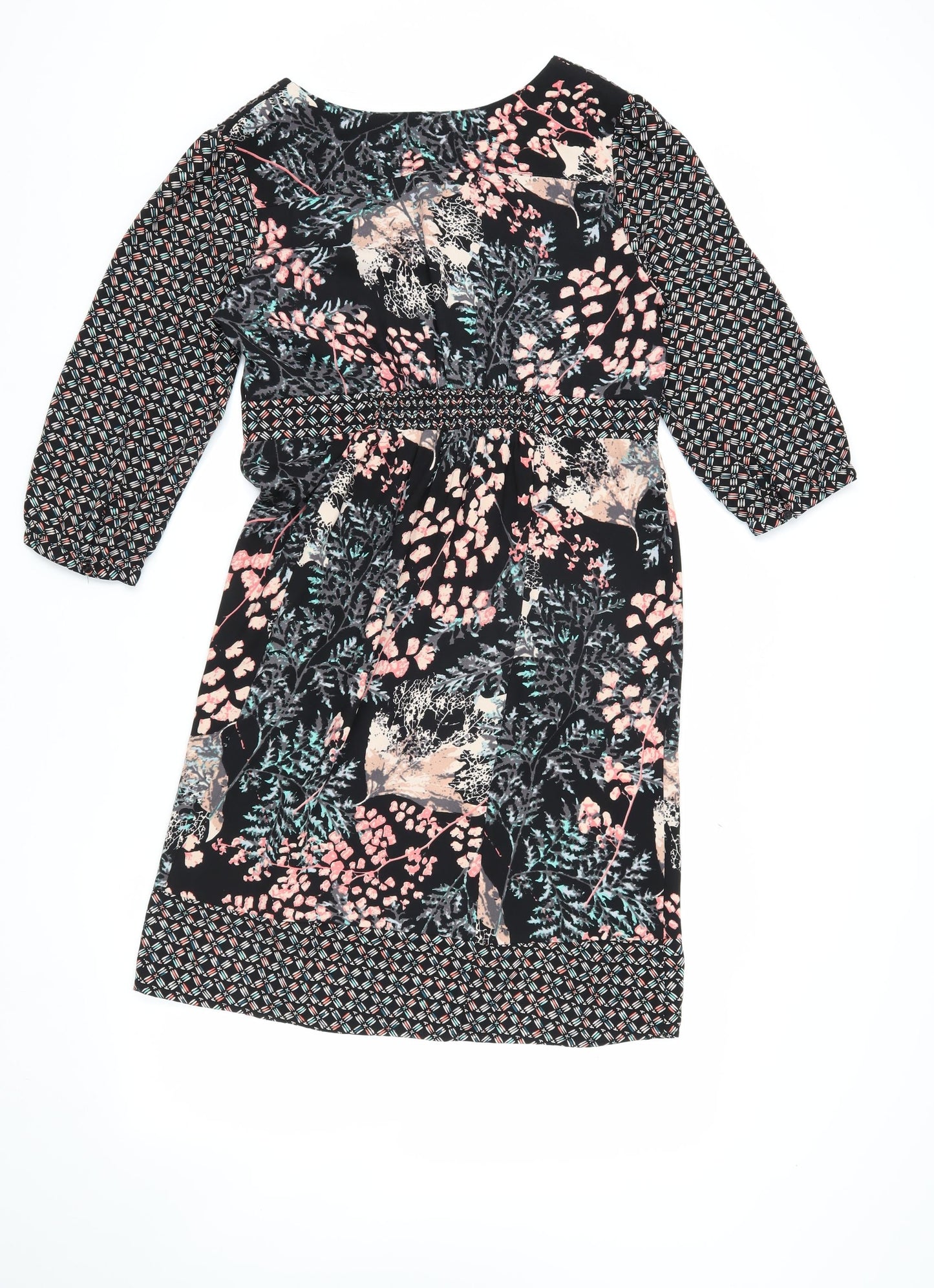 M&S Women's Multicoloured Floral Dress, Size 12