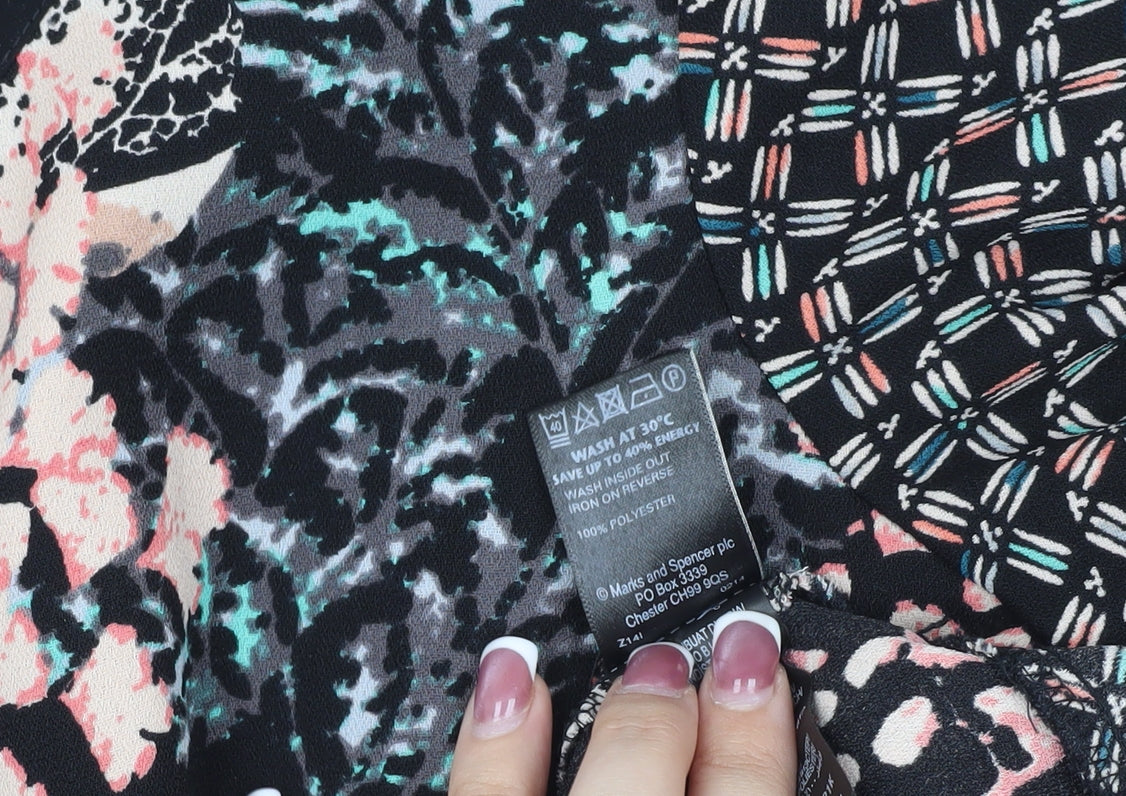 M&S Women's Multicoloured Floral Dress, Size 12