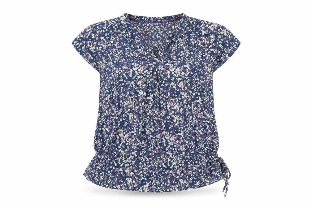 Manning Women's Floral Blouse V-Neck Multicoloured Size 12