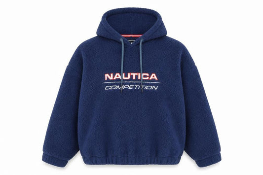 Nautica Women's Blue Fleece Hoodie Size 10