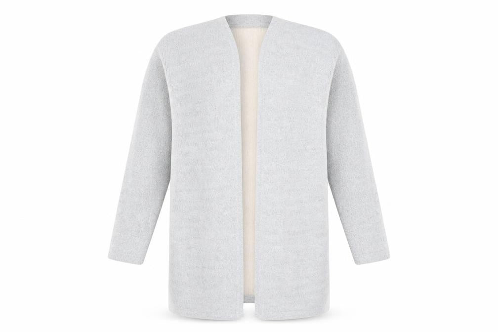 Oasis Grey Women’s XS Open Front Cardigan Long Sleeve