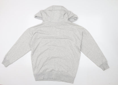Back view of Ivy Park Women's Grey Pullover Hoodie S