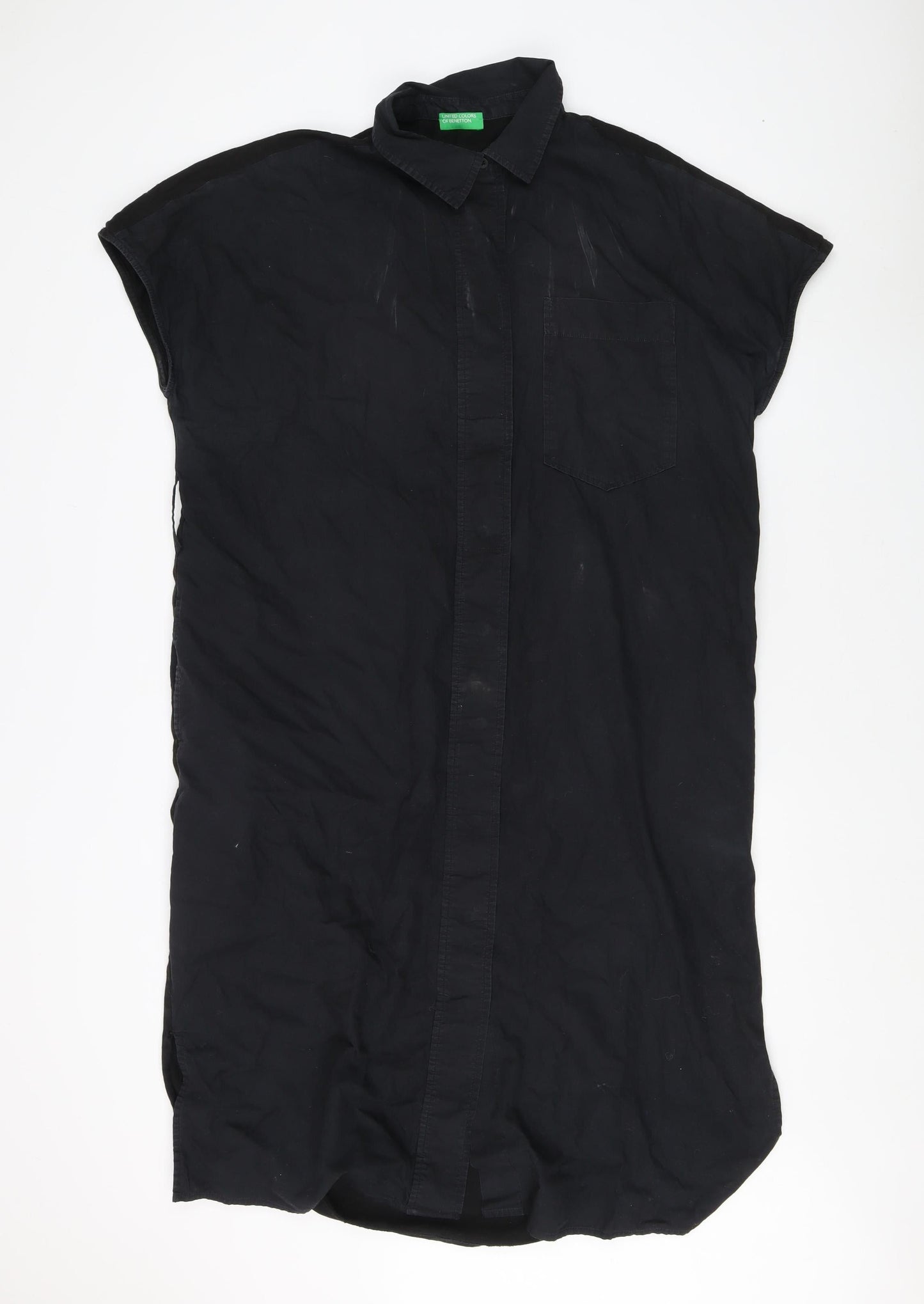 Benetton Women's Black Shirt Dress M