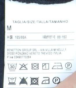 Benetton Women's Black Shirt Dress M