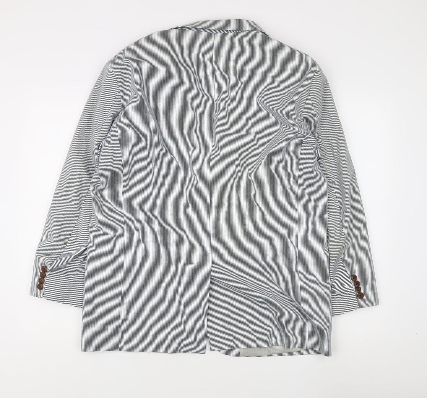 Linea Clothing Co. Men's Grey Striped XL Blazer Jacket