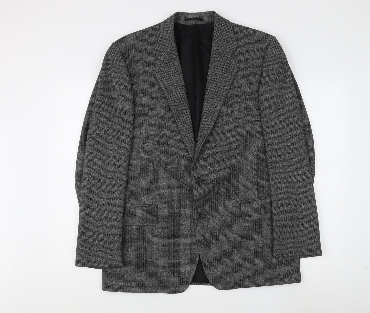 Eric Spencer Grey Check Men's Blazer, Size 40 Regular Fit