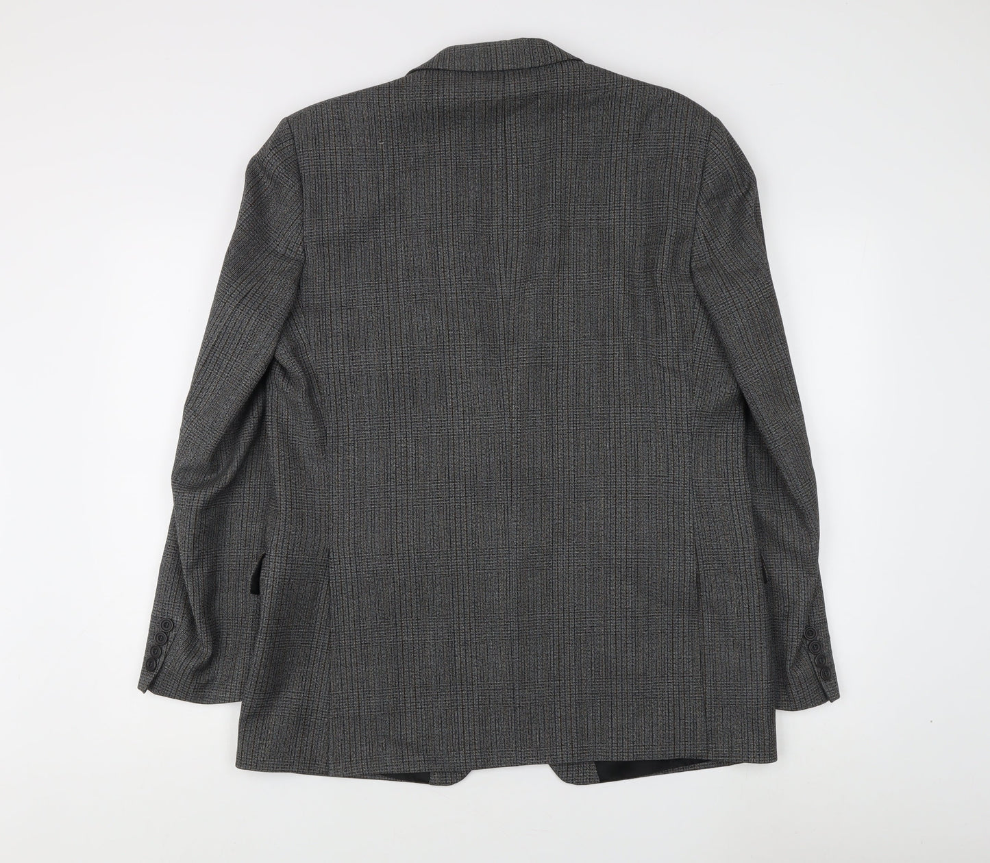Eric Spencer Grey Check Men's Blazer, Size 40 Regular Fit