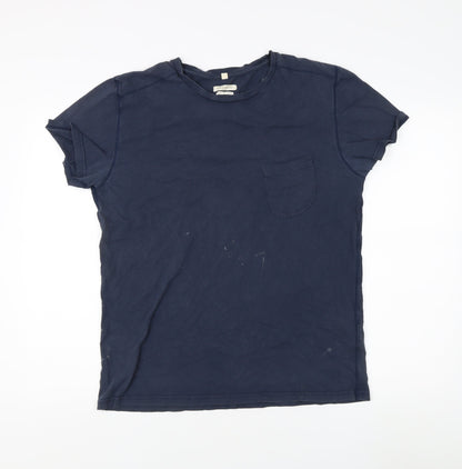 Levi's Men's Blue Cotton Crew Neck T-Shirt Size 3