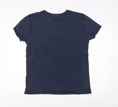 Levi's Men's Blue Cotton Crew Neck T-Shirt Size 3