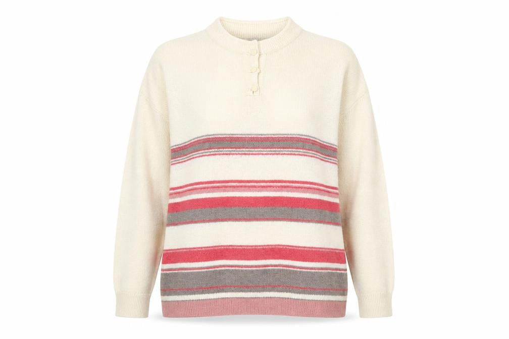 Honor Millburn Women's Multicoloured XL Henley Jumper