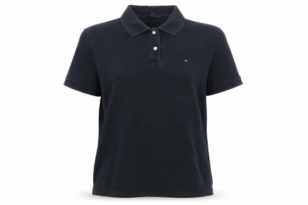 Tommy Hilfiger Women's Black Polo Shirt XL